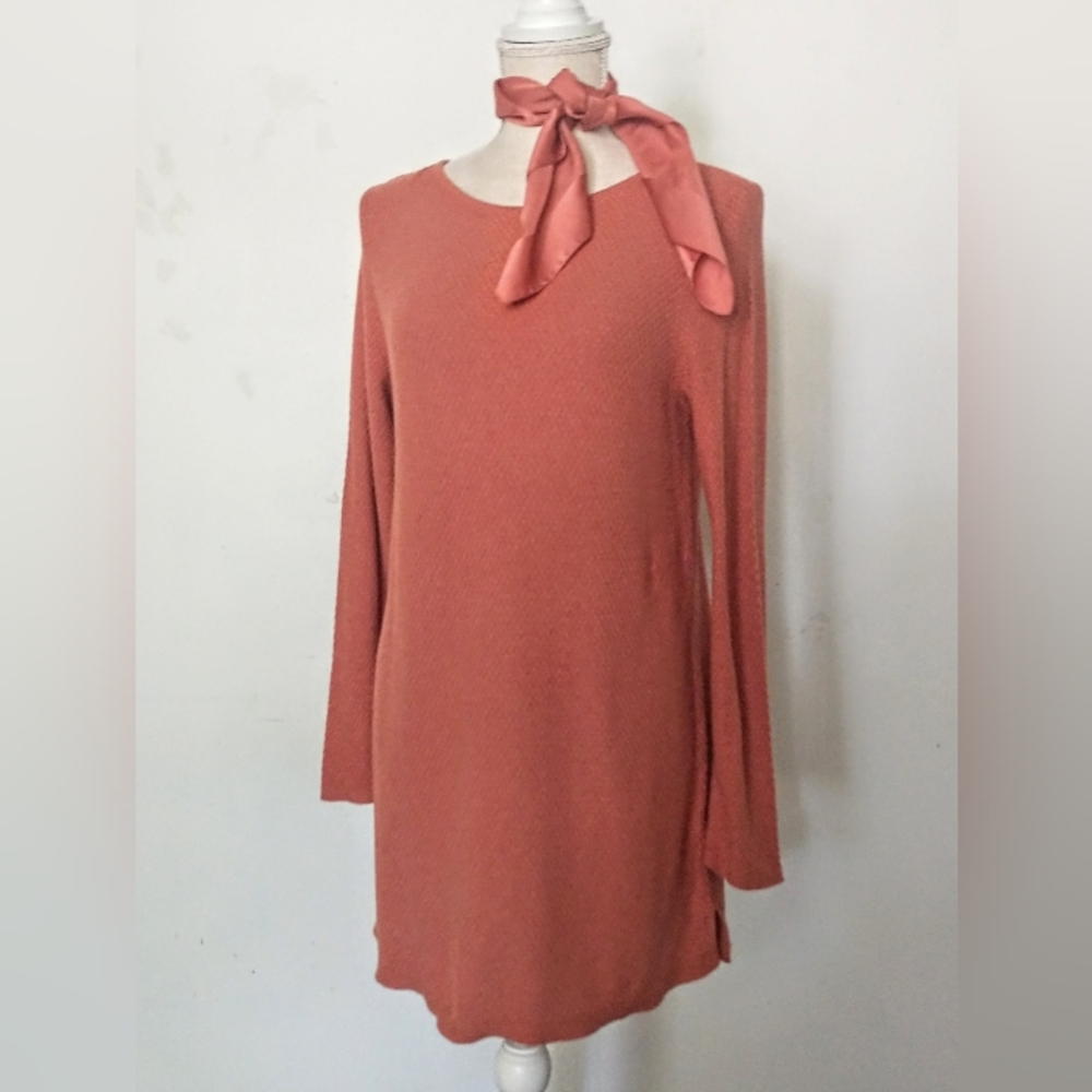 J. Jill Pumpkin Color - Cotton Blend Long Sleeve Top - S